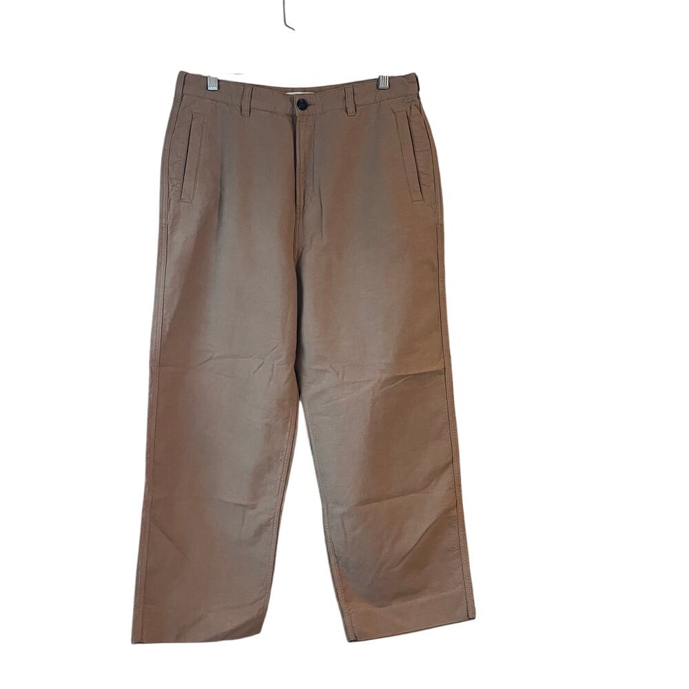 Billy Reid Women’s Cotton Hemp Khaki Chino Dress Pant Trousers 10 Straight Ankle